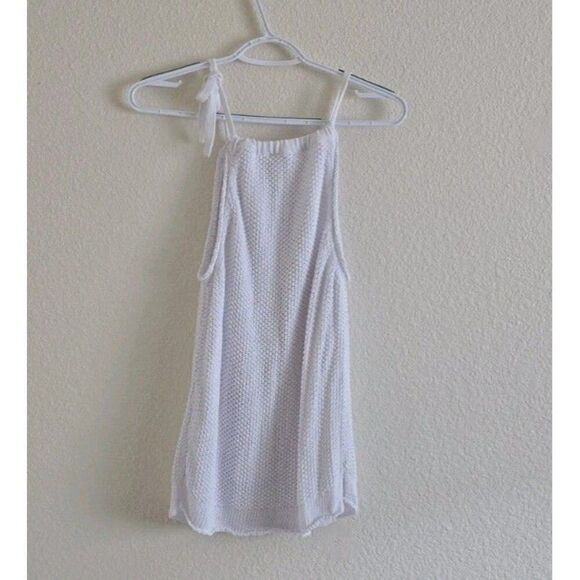 Rag & Bone Crochet Tank Top Size Small Cotton Open Knit White - Picture 5 of 9